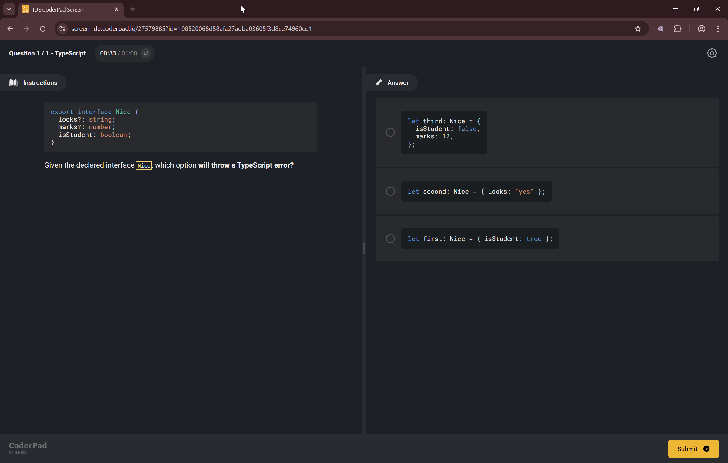 Coder pad screen saving